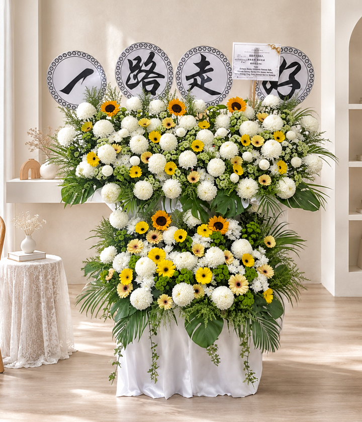 2 Layer Condolences Flower Stand 02