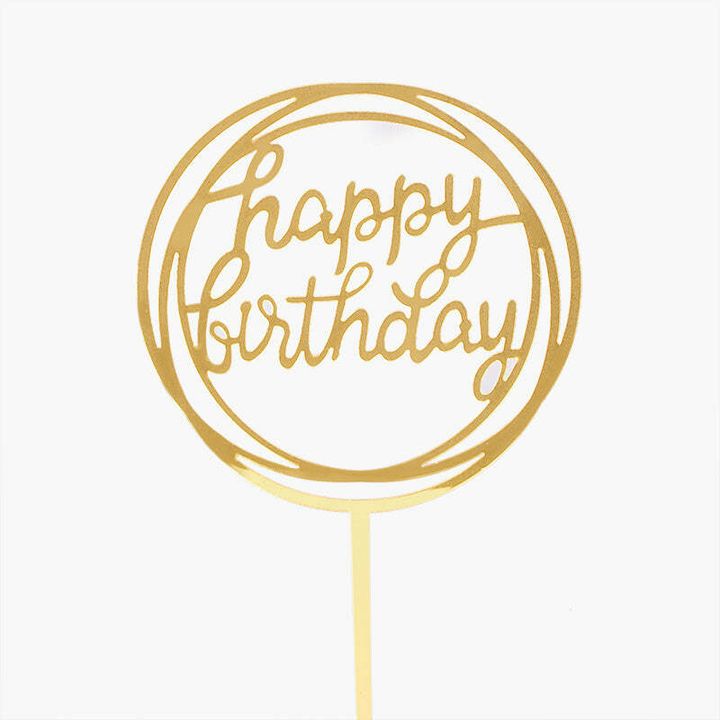 Happy Birthday 生日插牌