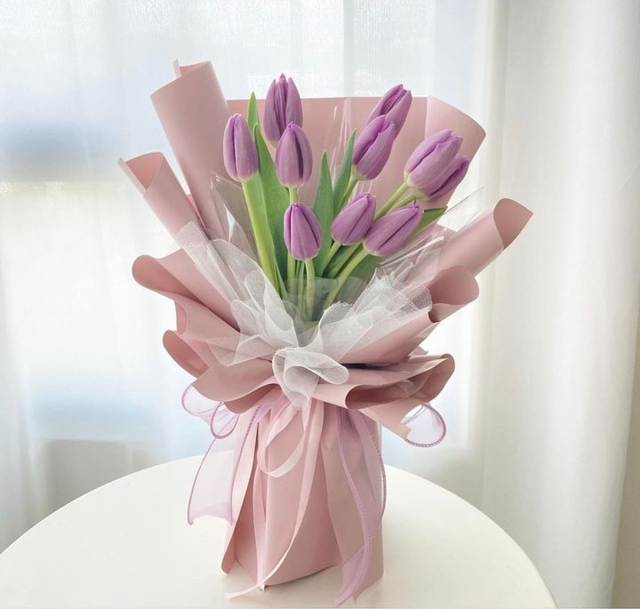 Purple Tulips Bouquet