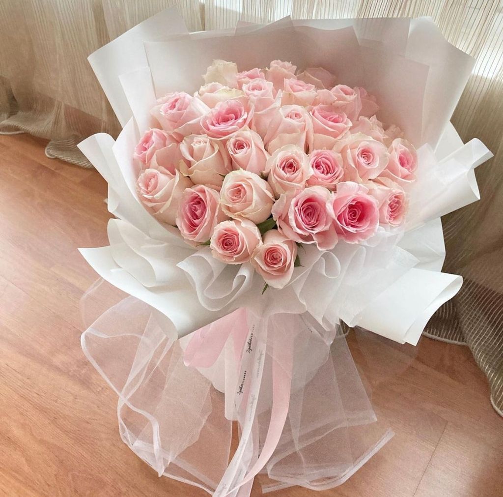 Pink Roses Bouquet 12