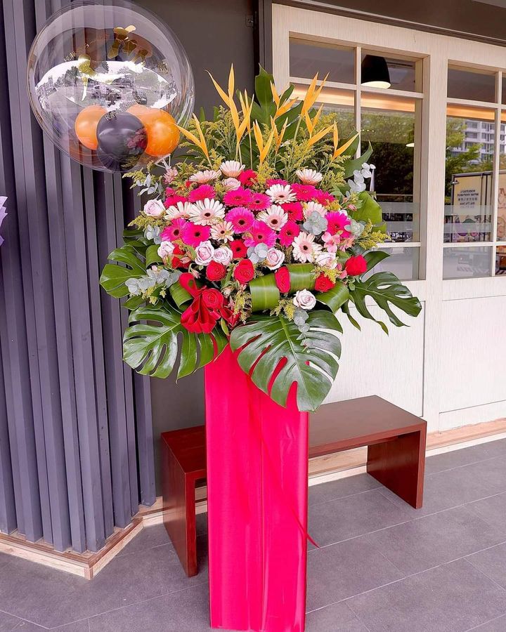 Balloon Opening Flower Stand 49