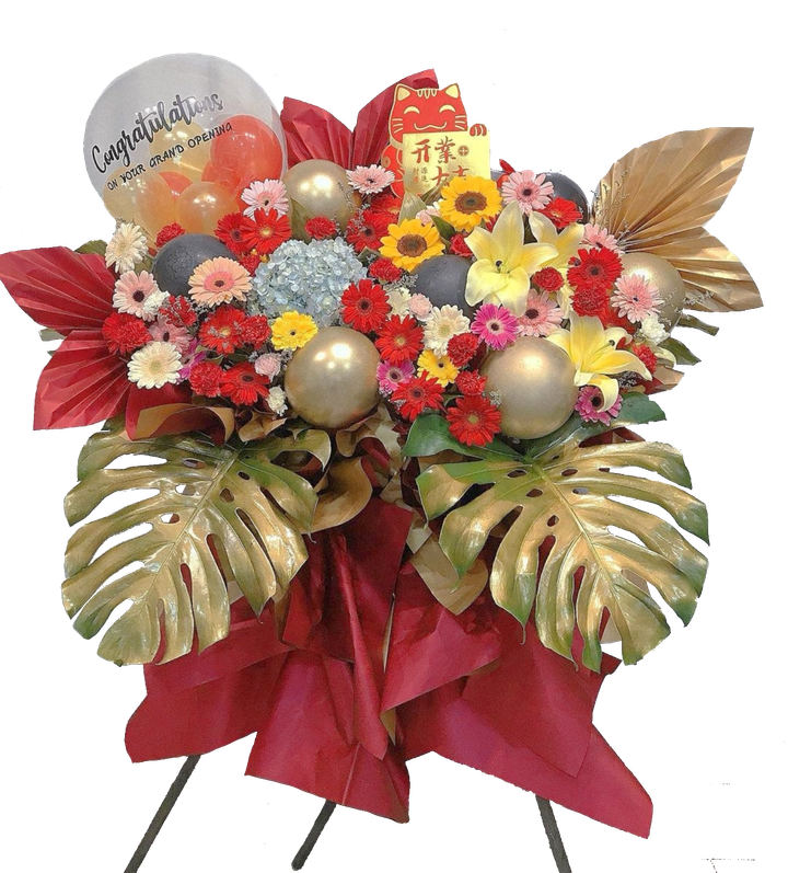 Balloon Opening Flower Stand 87