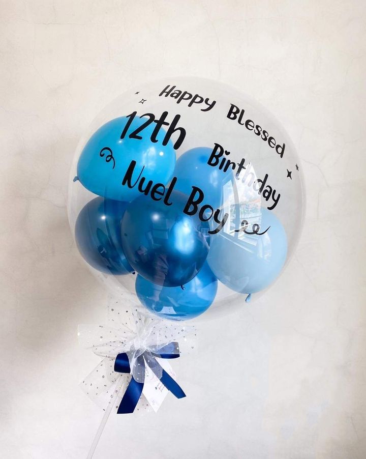 Blue Bubble Balloon