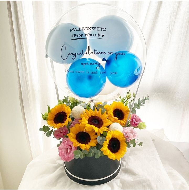 Sunflower Balloon Boxes