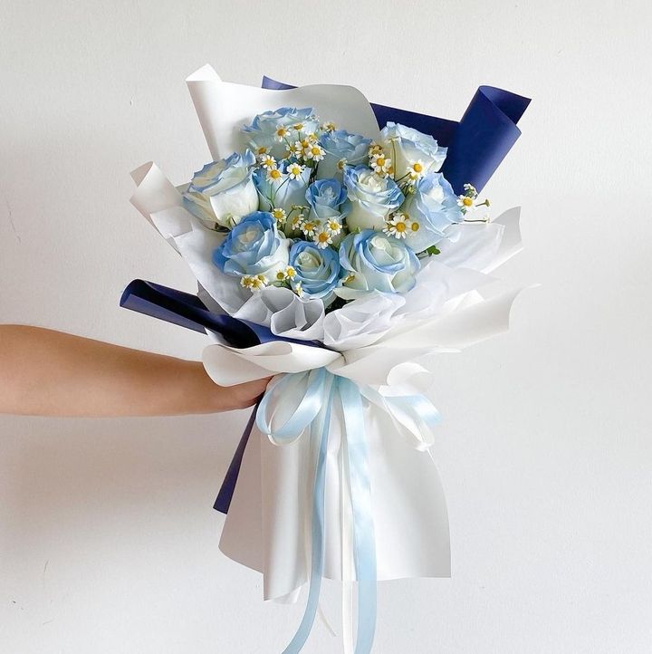 Blue Roses Bouquet