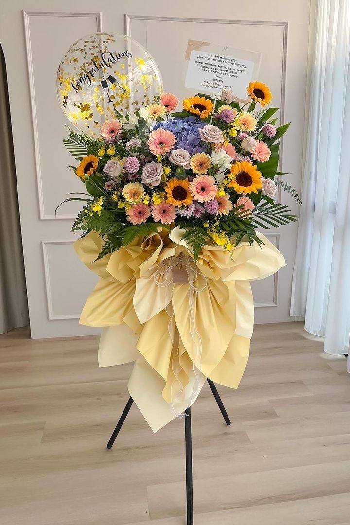 Balloon Opening Flower Stand 100
