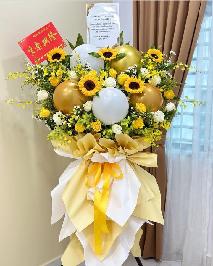 Balloon Opening Flower Stand 05