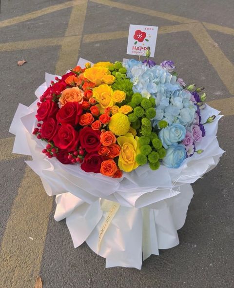 Angelia Rainbow Bouquet