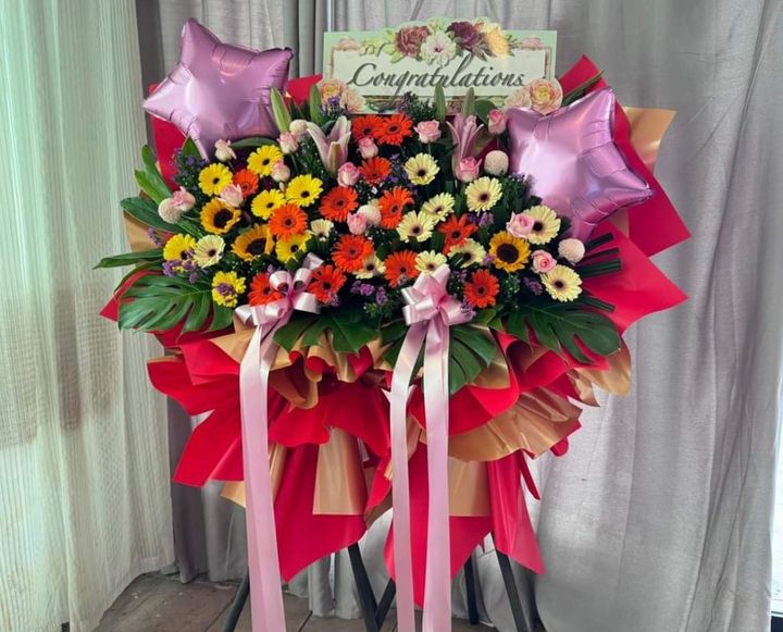 Balloon Opening Flower Stand 16