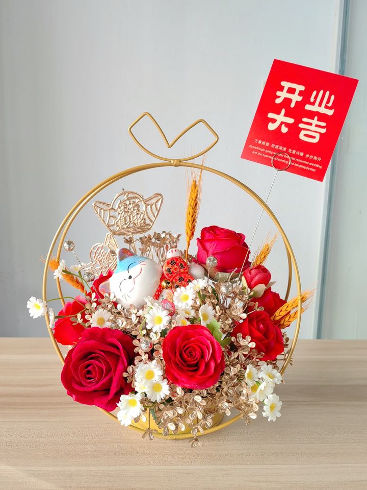 Artificial Opening Flower 13  (Johor Bahru Only)