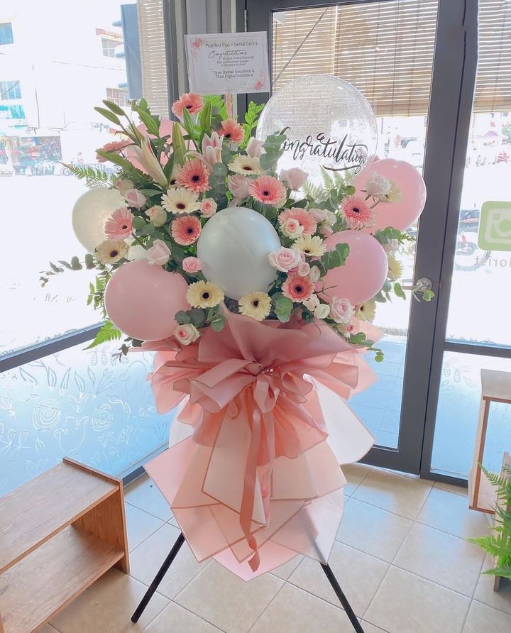 Balloon Opening Flower Stand 28