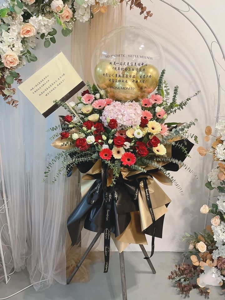 Balloon Opening Flower Stand 30