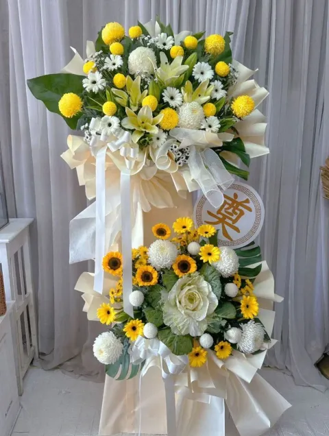 2 Tier Condolences Flower Stand 05