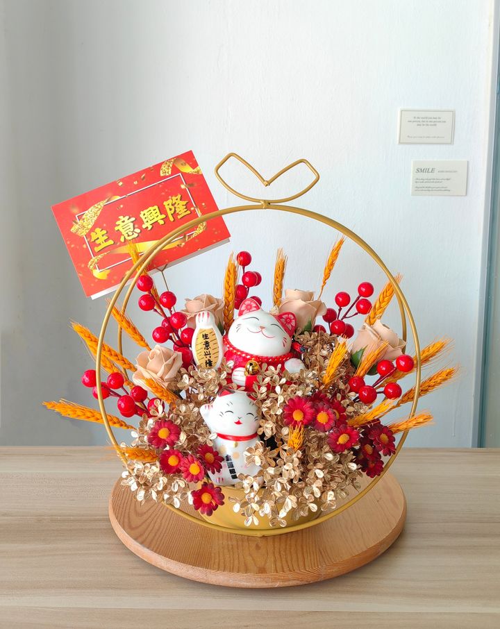 Artificial Opening Flower 10  (Johor Bahru Only)