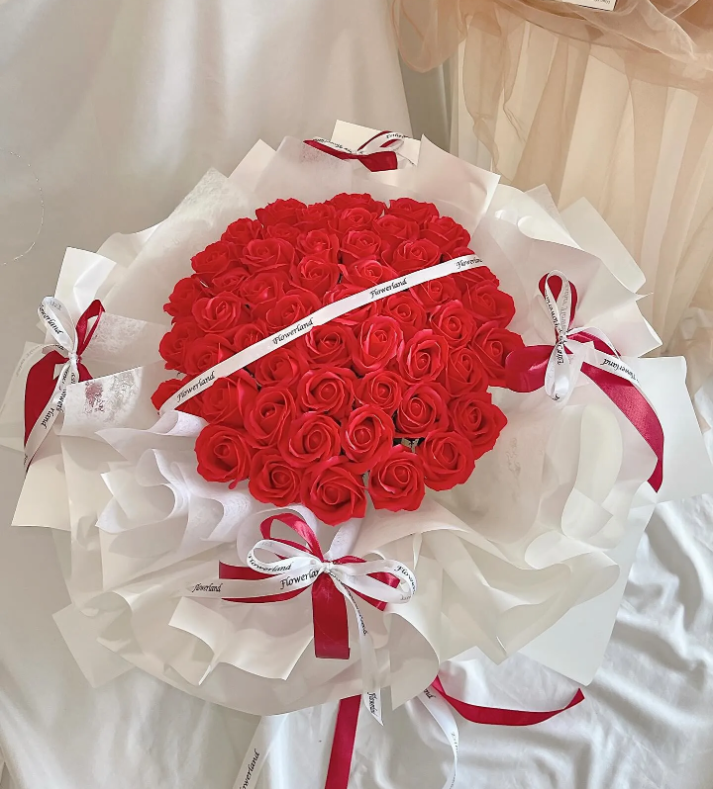 Soap Roses Bouquet (52 stalks)