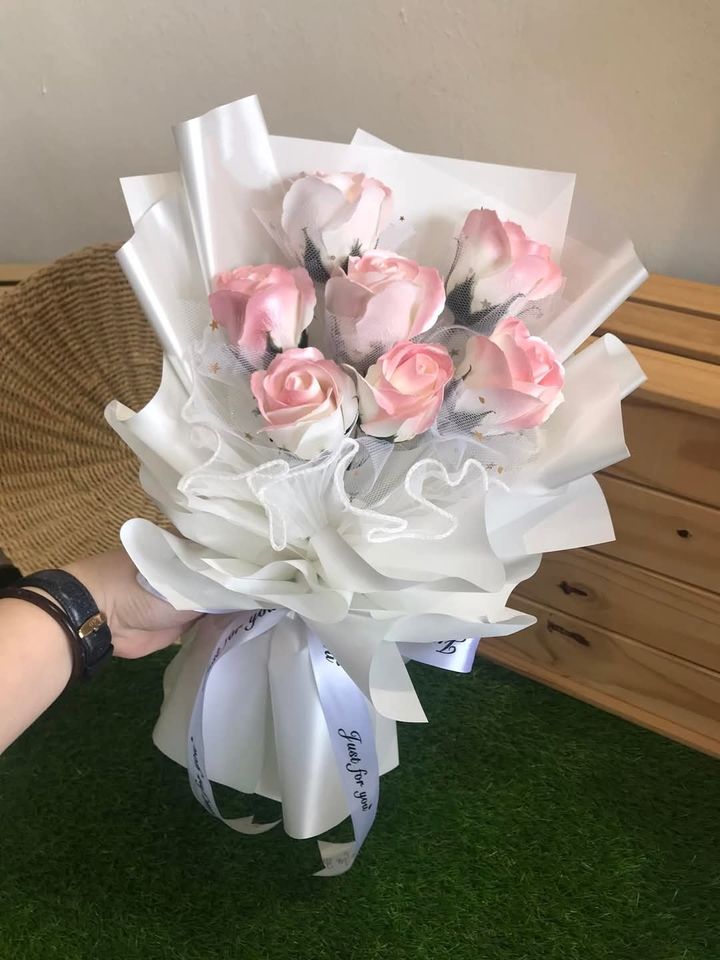 Soap Roses Bouquet (Pink)