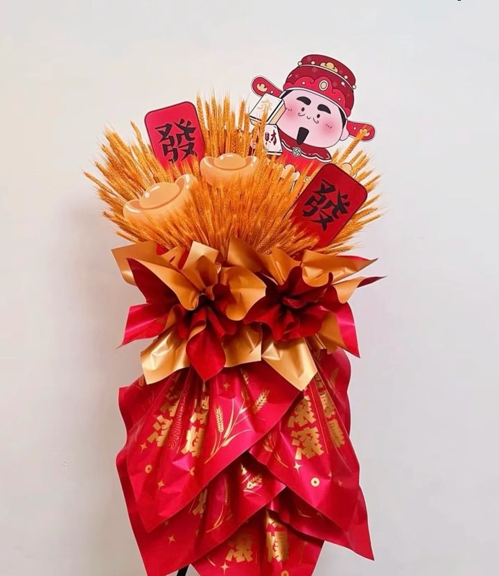 Opening Flower Stand 财神大麦开张花