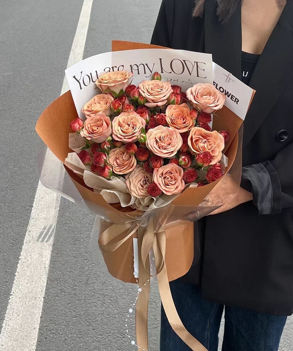 Cappucino Rose Bouquet