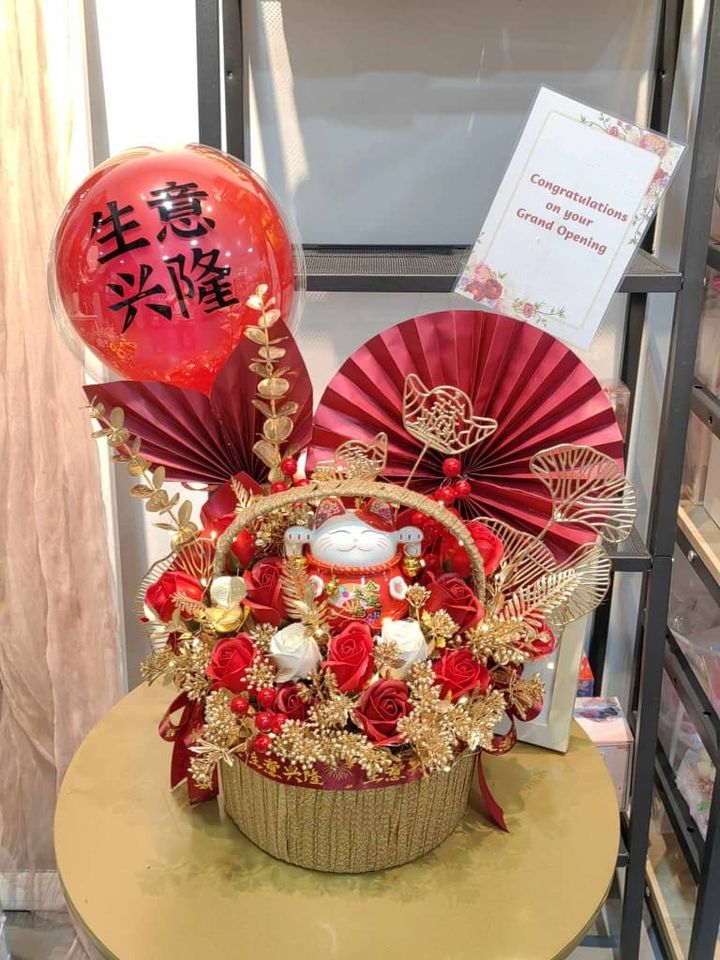 Opening Flower Basket 04