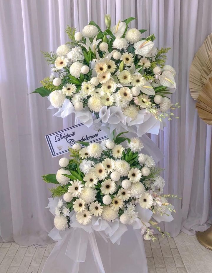 2 Tier Condolence Flower Stand 20