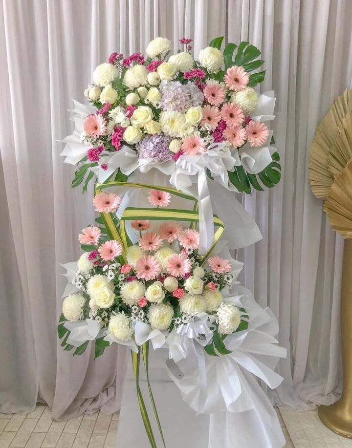 2 Tier Condolence Flower Stand 09