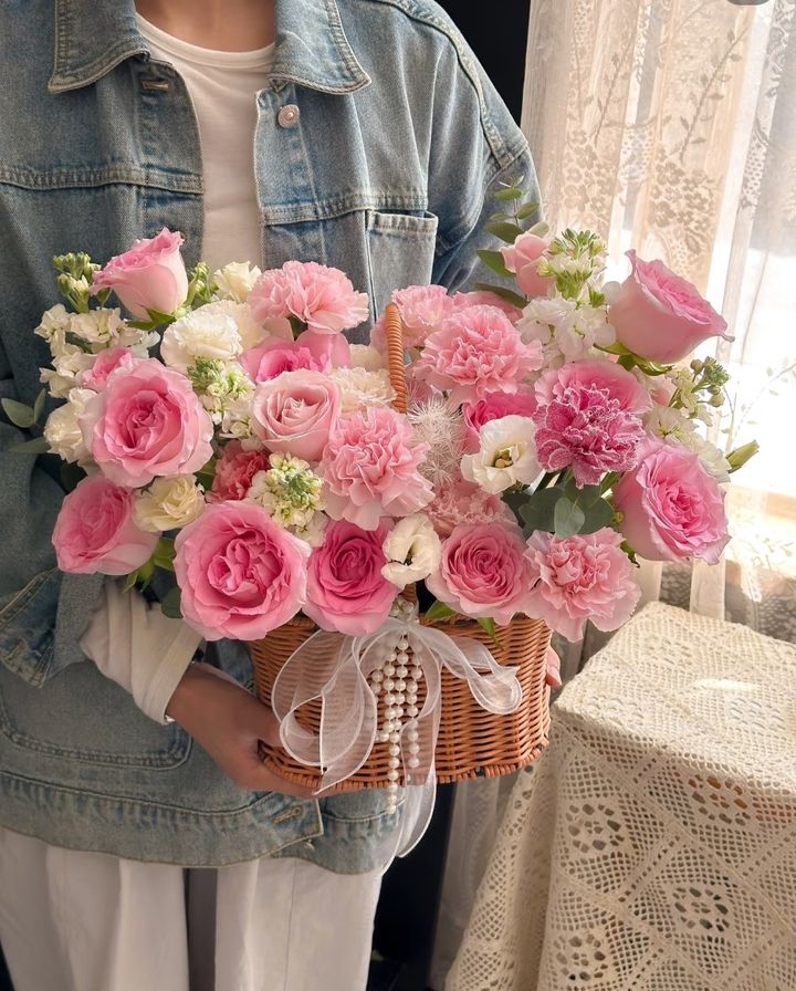 Pastel Flower Basket