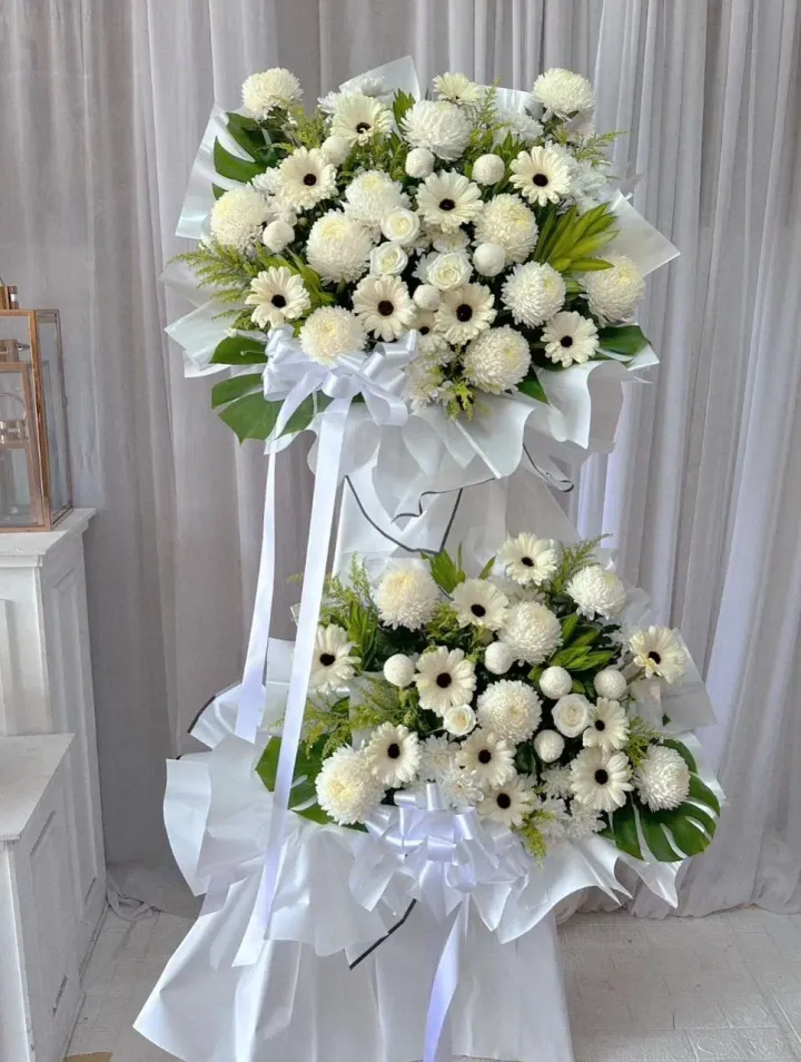 2 Tier Condolence Flower Stand 15