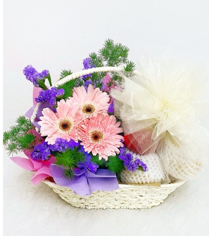 Fruits Flowers Basket