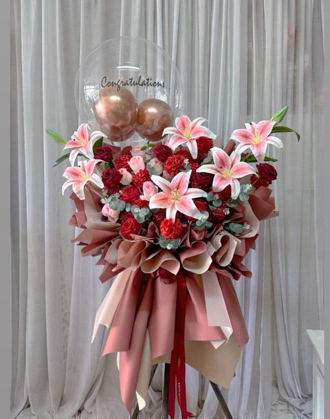 Opening Flower Stand (artificial flower)