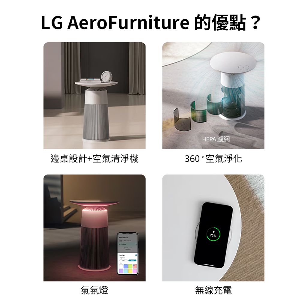 【LG 樂金】LG PuriCare™ AeroFurniture新淨几（奶茶棕）_2