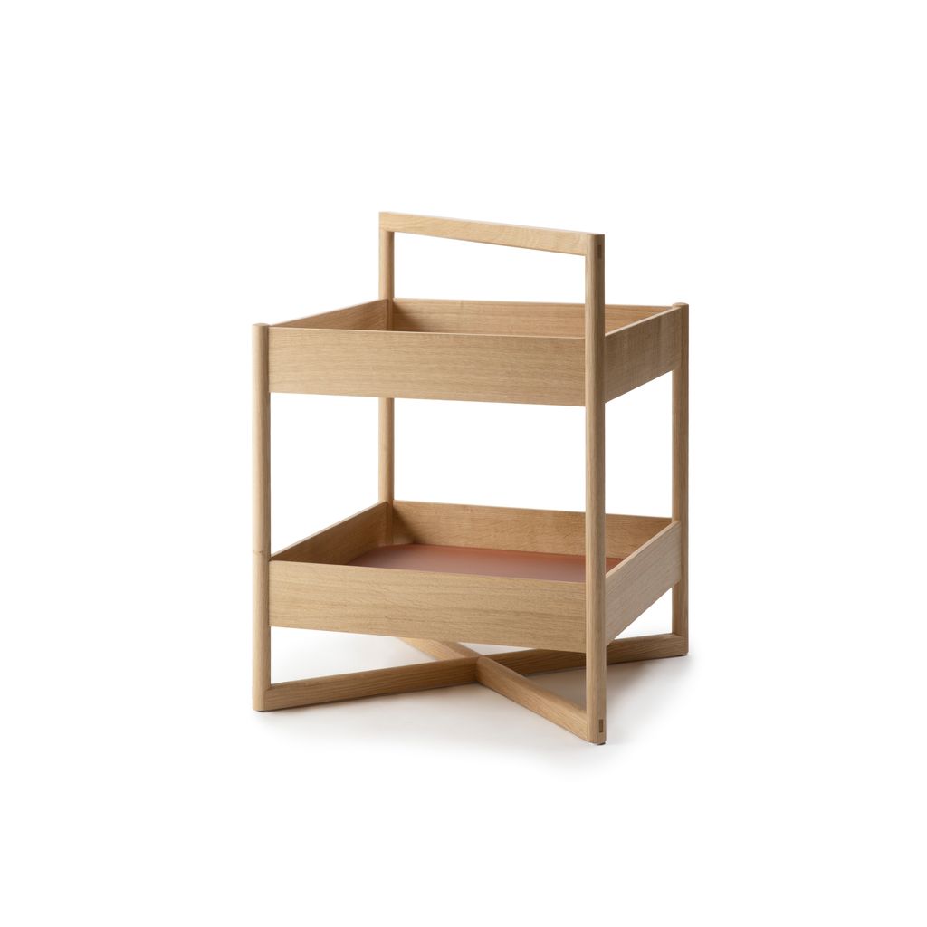 TASO-O-MUBR oak, linoleum panel Mushroom-Brick, wood oil mix_front2