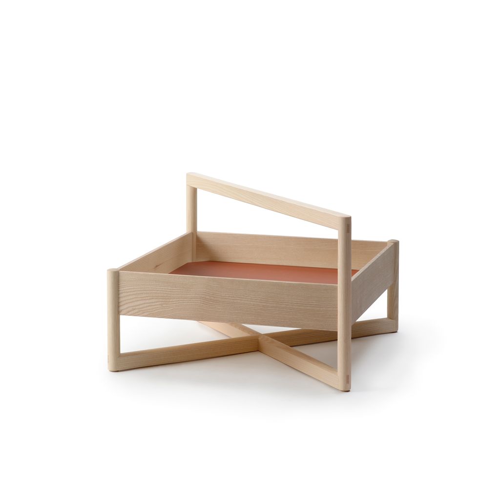 TASO-LOW-A-MUBR ash, linoleum panel Mushroom-Brick, wood oil mix_front1