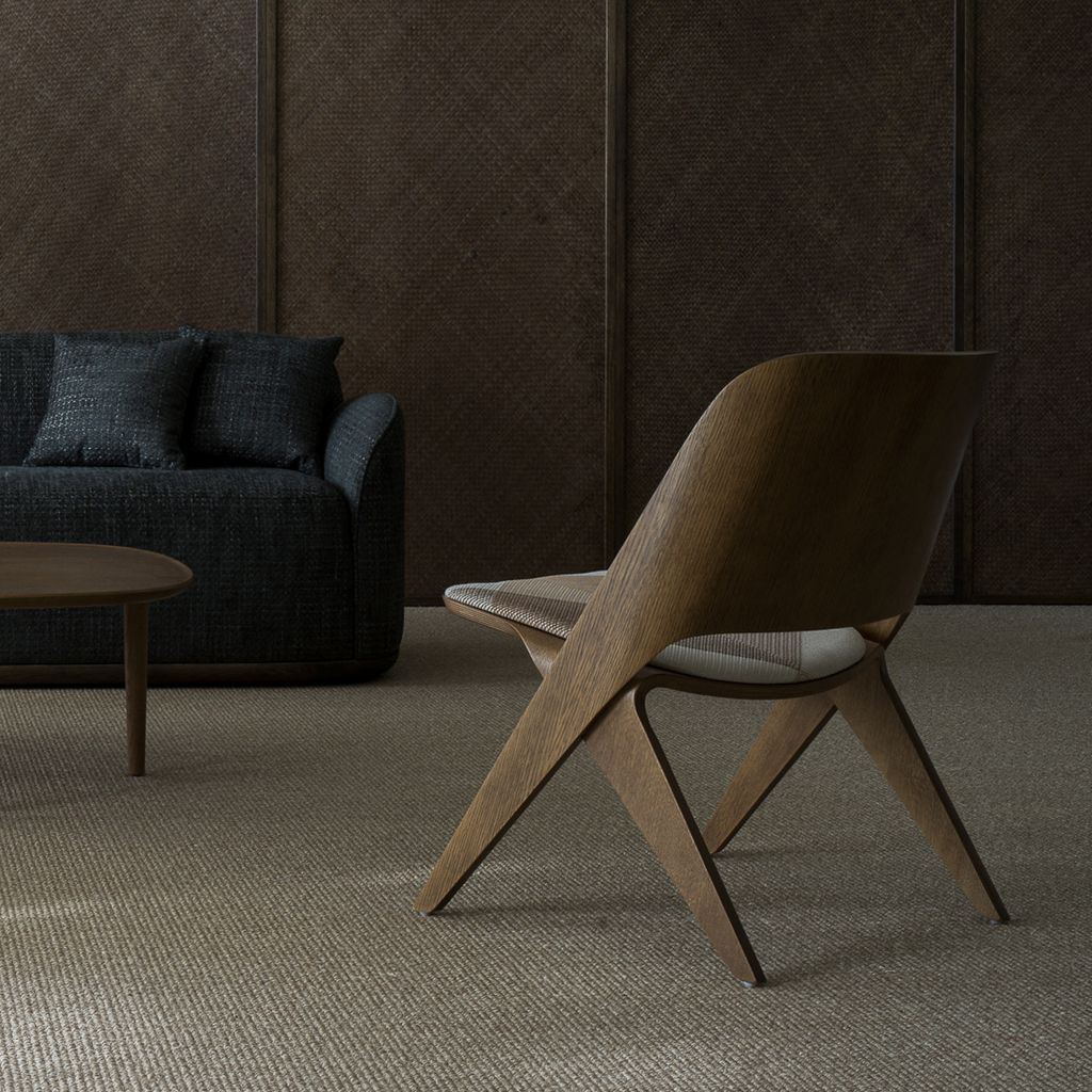Poiat_Lavitta lounge chair dark oak upholst 8-1