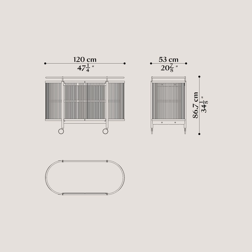 Bastone-Serving-Trolley