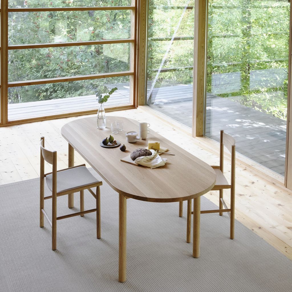 Basic table_oval 200x80_oak_Akademia chair_oak