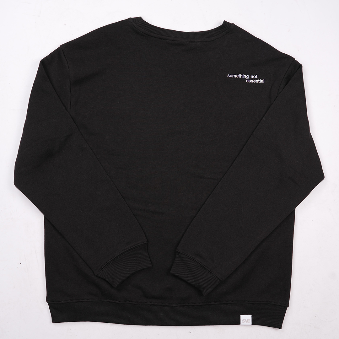 Basic Sweatshirt 'Black' – Something Not Essential