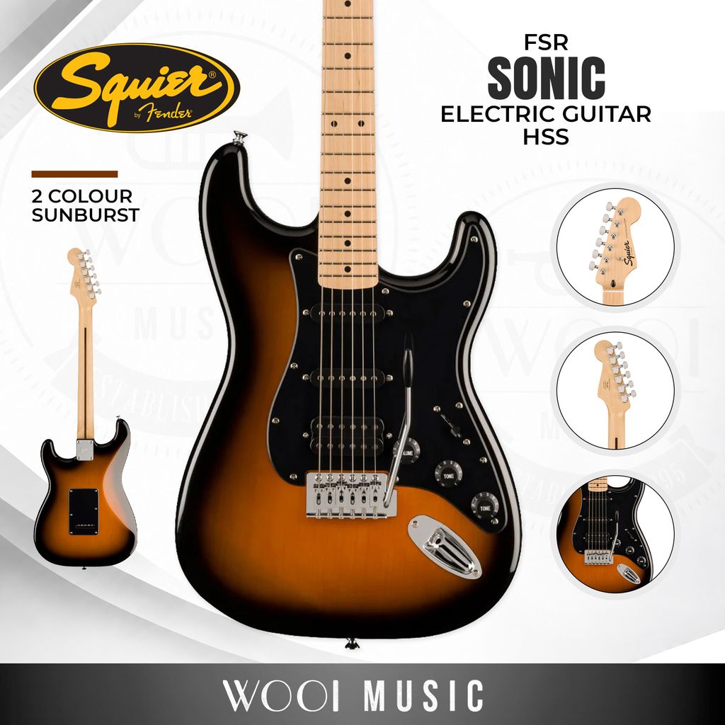 Squier FSR Strat HSS - 2 Tone Sb - CP 