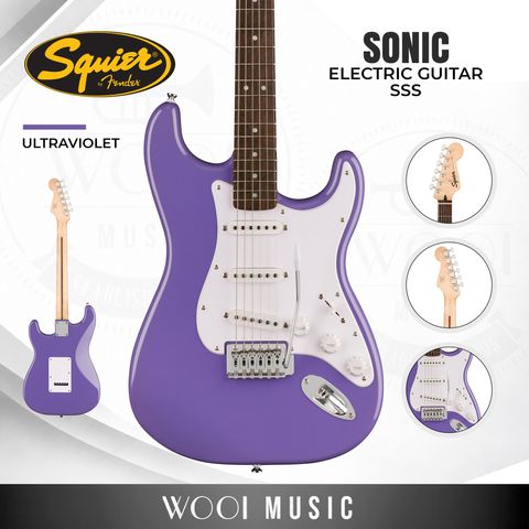 Squier Sonic Stratocaster Electric Guitar - Laurel FB - Ultraviolet-CP
