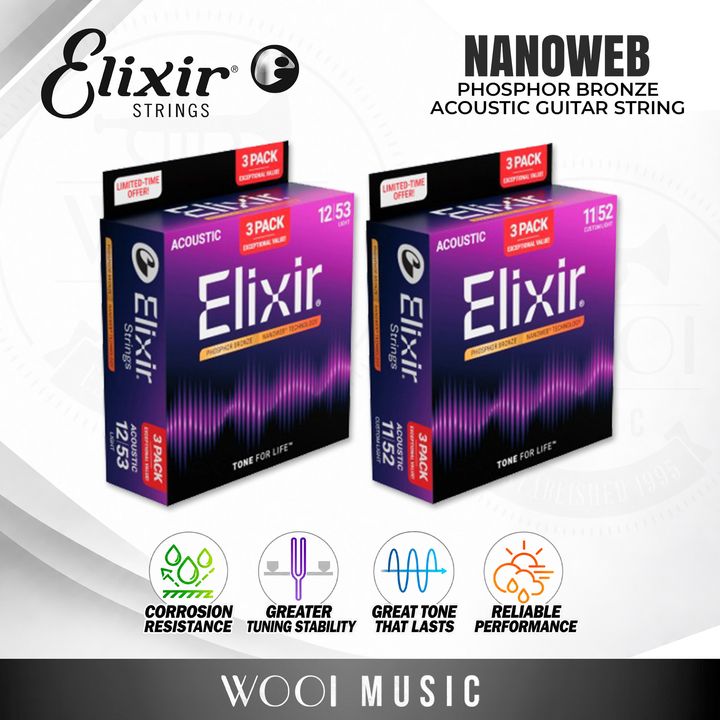 Nanoweb Phosphor Bronze 3PACK (16568 - 16569)