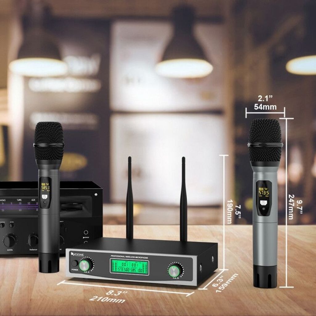 FIFINE K040 Dual Wireless Handheld Microphones System with