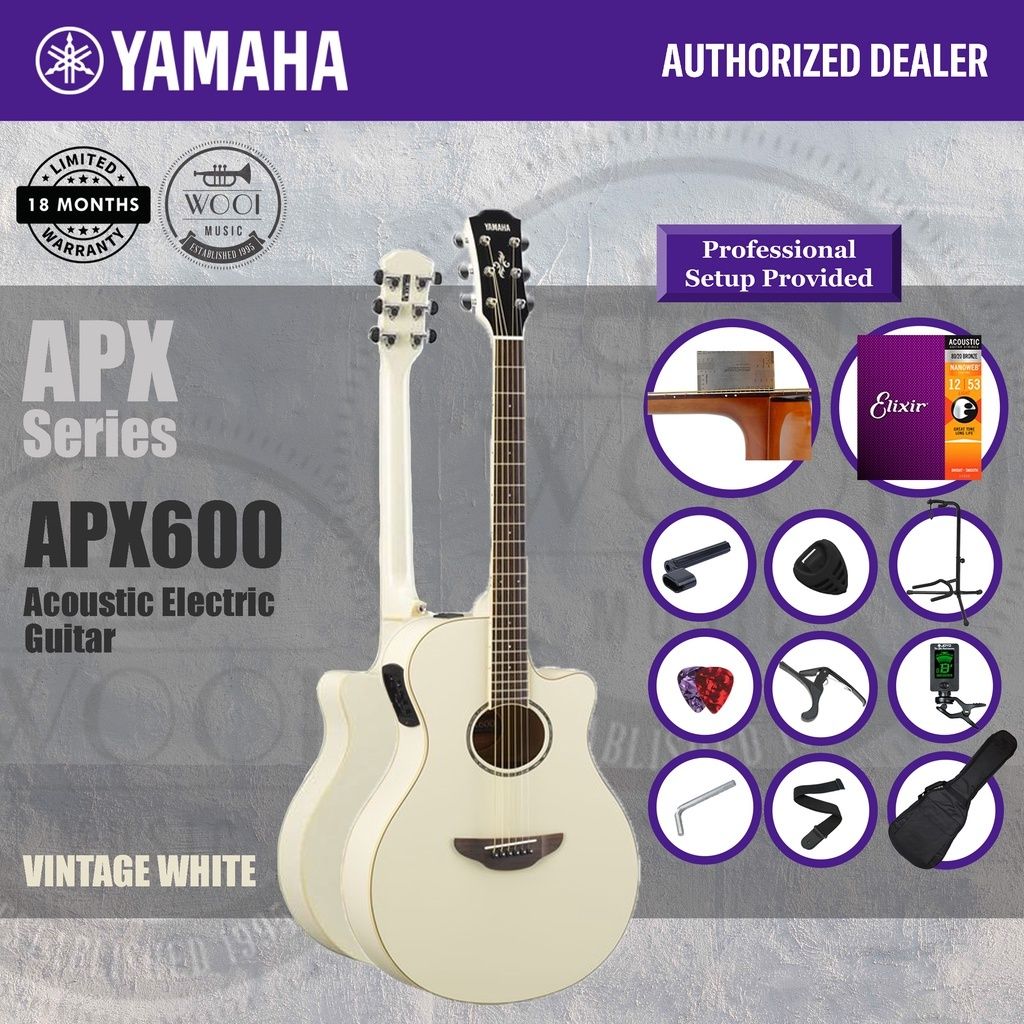 Yamaha APX 600 Vintage White