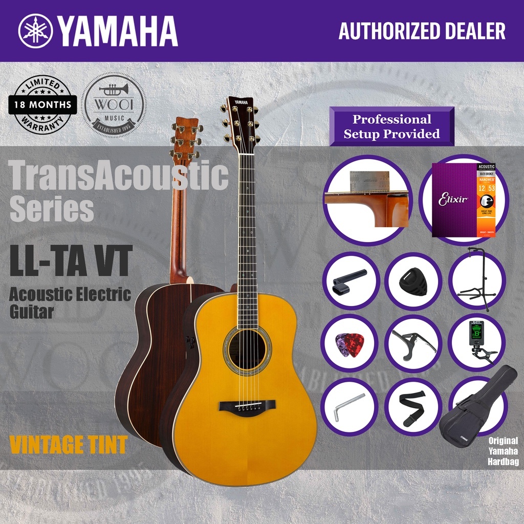 Yamaha LLTA ARE VT TransAcoustic Full Solid Acoustic Electric