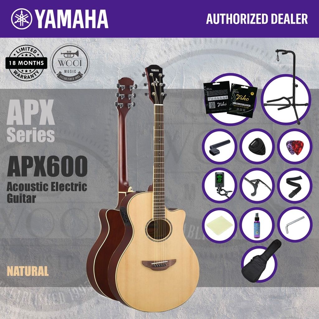 Yamaha APX600 Natural Acoustic Guitar