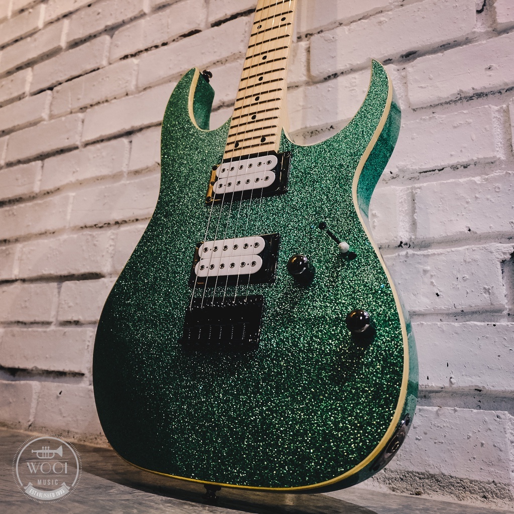 希少！海外限定モデル Ibanez RG421MSP グリーンスパークル 希少！海外限定モデル Ibanez RG421MSP グリーンスパークル