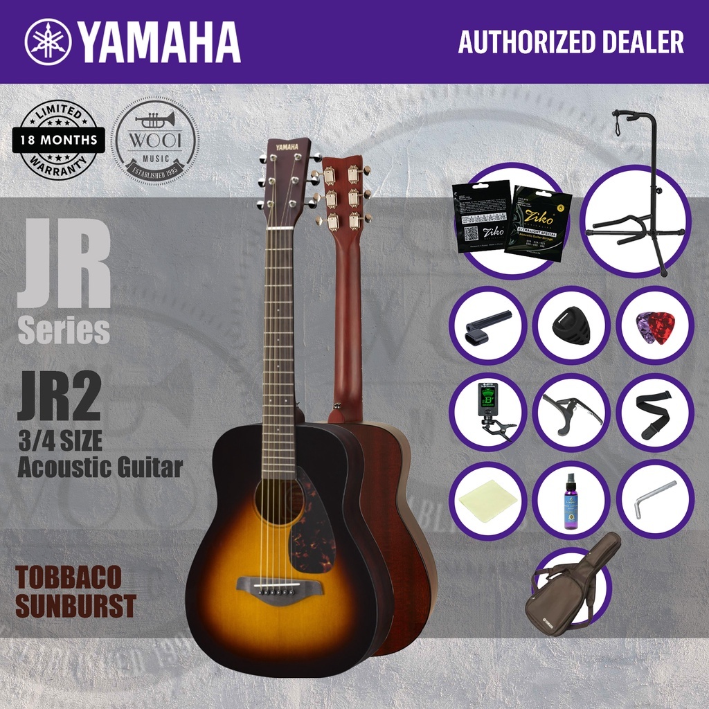 Yamaha JR2 3/4 size Dreadnought Acoustic Guitar 34 Yamaha JR2 3/4 size Dreadnought Acoustic Guitar 34