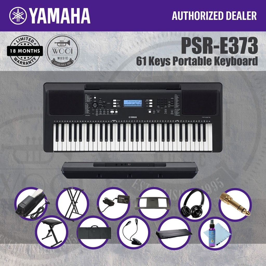 Yamaha PSR-E373 - 61-Key Portable Keyboard