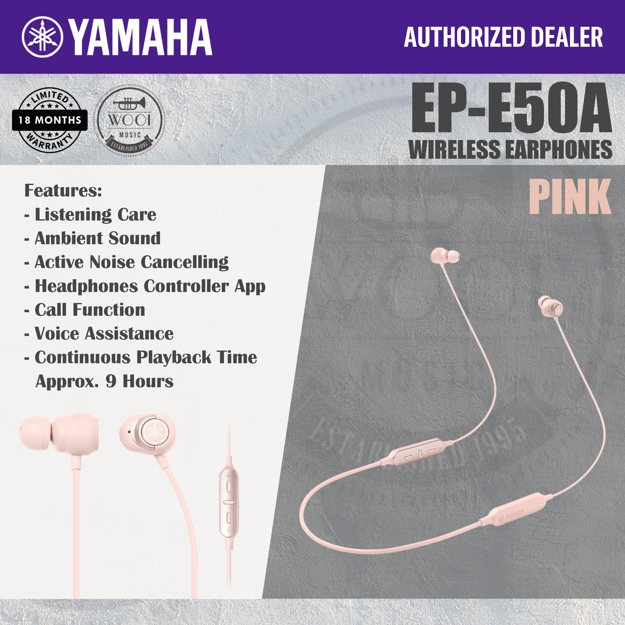 Yamaha EP-E50A Wireless Earphone – Wooi Music