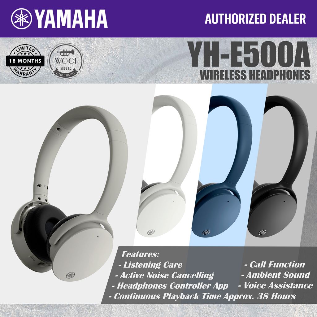 Yamaha YH-E500A Wireless On Ear Headphone – Wooi Music