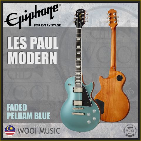 LES PAUL MODERN FADED PALHEM BLUE COVER