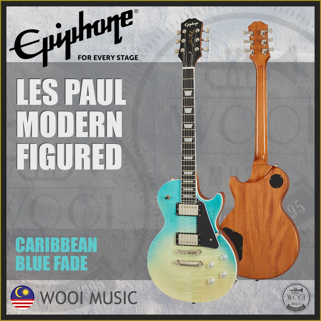 LES PAUL MODERN FIGURED CARIBBEAN BLUE COVER